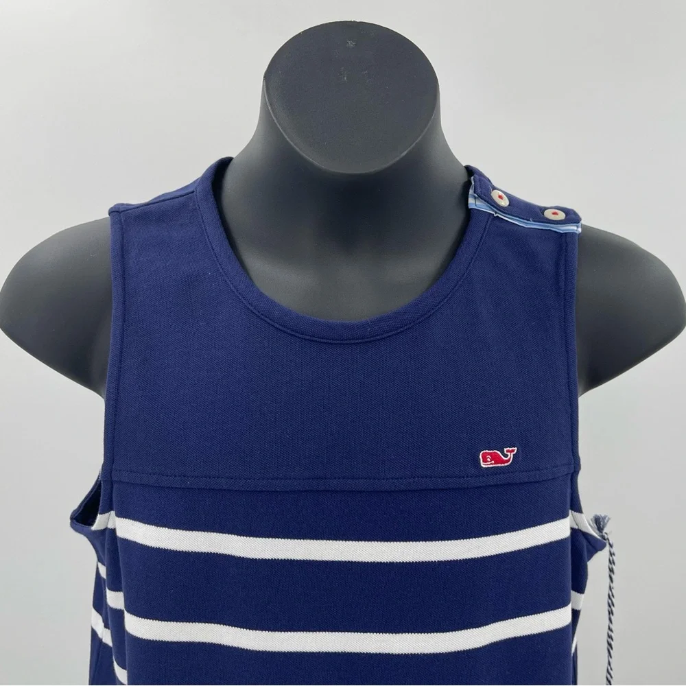 Vineyard Vines X Target Striped Blue & White Sleeveless Tank Dress Girls L 10/12